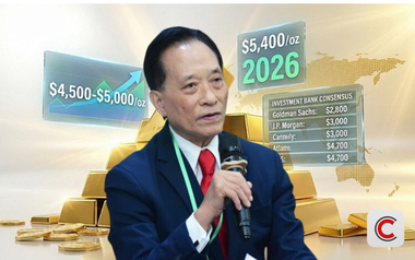 TS. Nguyễn Trí Hiếu dự báo giá vàng có thể lên tới 5.000 USD/ounce nhưng nếu dòng tiền vẫn tiếp tục đổ vào thì rủi ro rất lớn