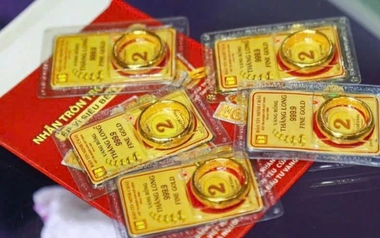 Chiều 31/1: Giá vàng SJC, vàng nhẫn "bốc hơi" gần 20 triệu/lượng sau 2 ngày