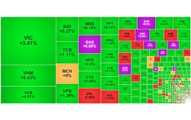 Chứng khoán ngày 7/1: Dòng tiền 'chảy' mạnh, VN-Index tăng vọt 45 điểm