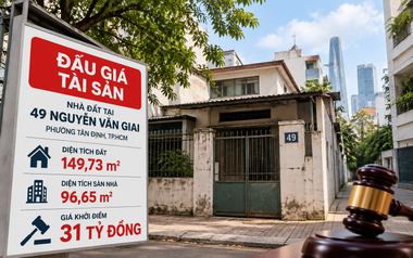 Ngân hàng rao bán mảnh đất 150m2 với giá 31 tỷ đồng