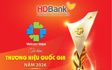 HDBANK tiếp tục khẳng định vị thế Thương hiệu Quốc gia