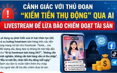 Xuất hiện thủ đoạn lừa đảo mời đầu tư “gói AI” livestream bán hàng