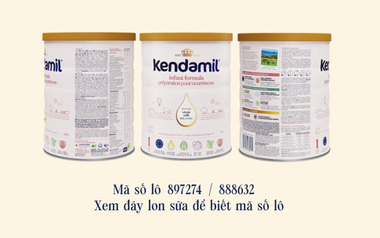 Sữa bột Kendamil thông báo thu hồi sản phẩm