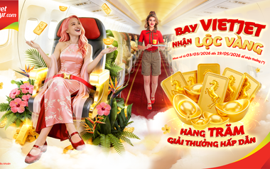 Bay Vietjet đầu năm, rước lộc vàng may mắn