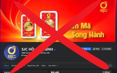 Cảnh báo các fanpage giả mạo SJC nhằm lừa đảo người mua vàng