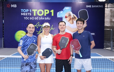 VĐV pickleball số 1 thế giới có mặt tại Việt Nam, ngân hàng Big5 là điểm đến đầu tiên