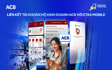 Nhận tiền bán hàng vào tài khoản cá nhân: ACB hỗ trợ kết nối eTax Mobile