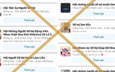 Cảnh báo nguy cơ phạm tội từ các hội nhóm 'tín dụng đen', 'vỡ nợ làm liều' trên không gian mạng