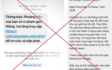 Cảnh báo chiêu trò giả mạo thông báo vi phạm giao thông để lừa đảo
