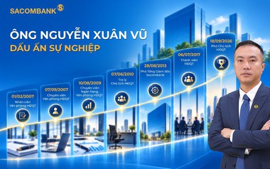Ông Nguyễn Xuân Vũ: Hành trình từ Phó Tổng giám đốc tuổi 32 đến Phó Chủ tịch HĐQT SACOMBANK