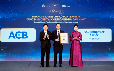 ACB được giới tài chính đánh giá cao nhất về hoạt động IR trong nhóm Financial Large Cap
