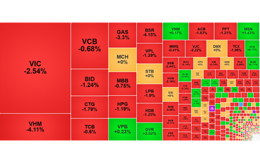 Chứng khoán ngày 24/9: VN-Index giảm xuống 1.775 điểm