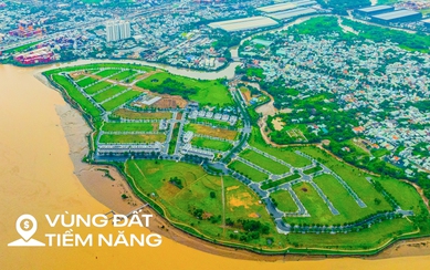 Toàn cảnh đô thị đảo sát vách TP.HCM, đối diện dự án 72.000 tỷ của Sun Group, góp phần đẩy giá đất xung quanh tăng gấp 10 lần