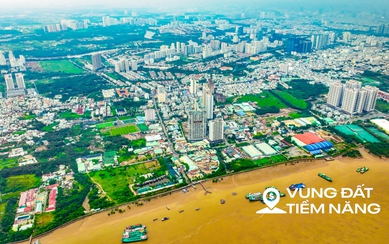 Toàn cảnh khu vực được Masterise đề xuất xây cầu 2 tầng đầu tiên ở TP.HCM, nối khu nhà giàu Phú Mỹ Hưng với sân bay Long Thành