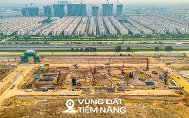 Cận cảnh dự án nằm giữa ba đại đô thị hơn 10 tỷ USD, hưởng lợi từ Vành đai 4 và cầu vượt sông Hồng