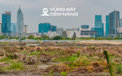 Toàn cảnh khu đất chỉ cách phường Sài Gòn một cây cầu, vừa khởi công xây dựng trung tâm hành chính gần 30.000 tỷ