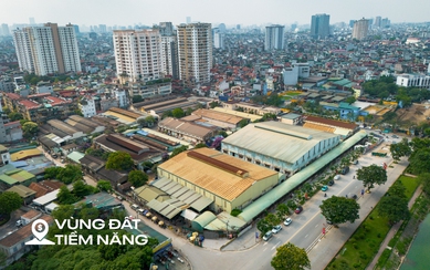 Toàn cảnh khu đất ven hồ Đền Lừ sắp chuyển đổi từ nhà máy sang chung cư