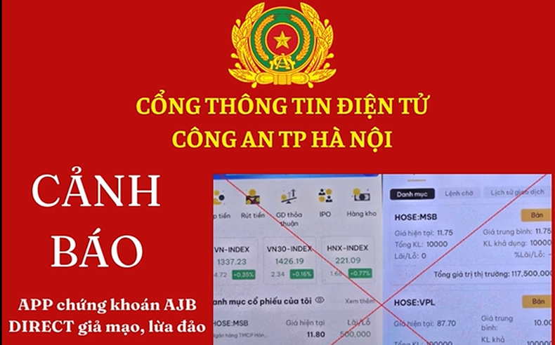 Cảnh báo lừa đảo qua chứng khoán AJB DIRECT giả mạo