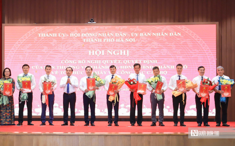 Hà Nội kiện toàn lãnh đạo Sở, ngành, các xã phường sau sáp nhập
